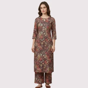 Kharatis geometric patchwork cotton printed suit fabric 5 meter