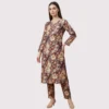 Kharatis earthy floral cotton printed suit fabric 5 meter