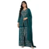 Women’s crepe pearl work co-ord set with dupatta