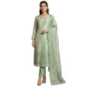 Organza unstitched suit for women