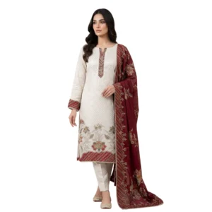 Basket fabric unstitched suit for women