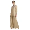 Woman wearing chinnon thread work cord set