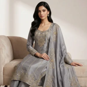 Tabby silk unstitched suit for women