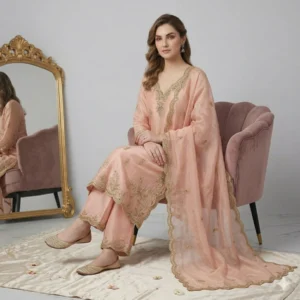 Tabby silk unstitched suit for women