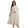 Mal fabric Anarkali unstitched suit for women