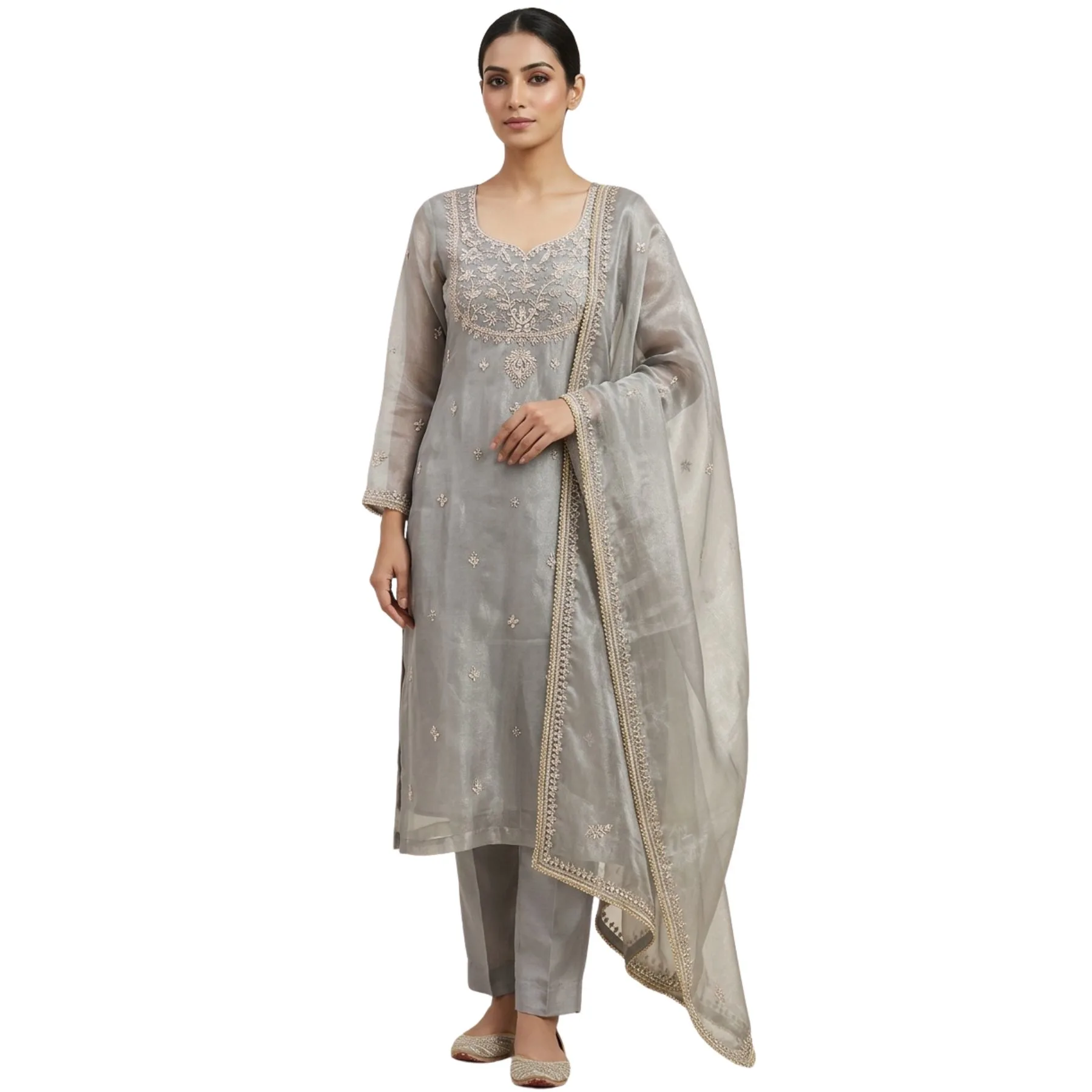 Pure tissue unstitched suit for women