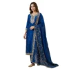 Khadi silk unstitched suit for women