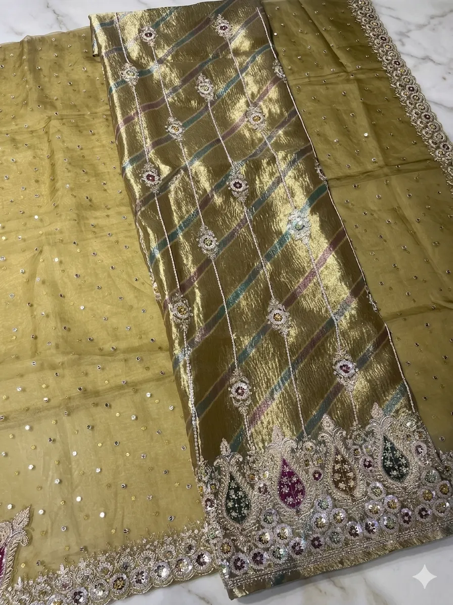Pure crush unstitched suit for women