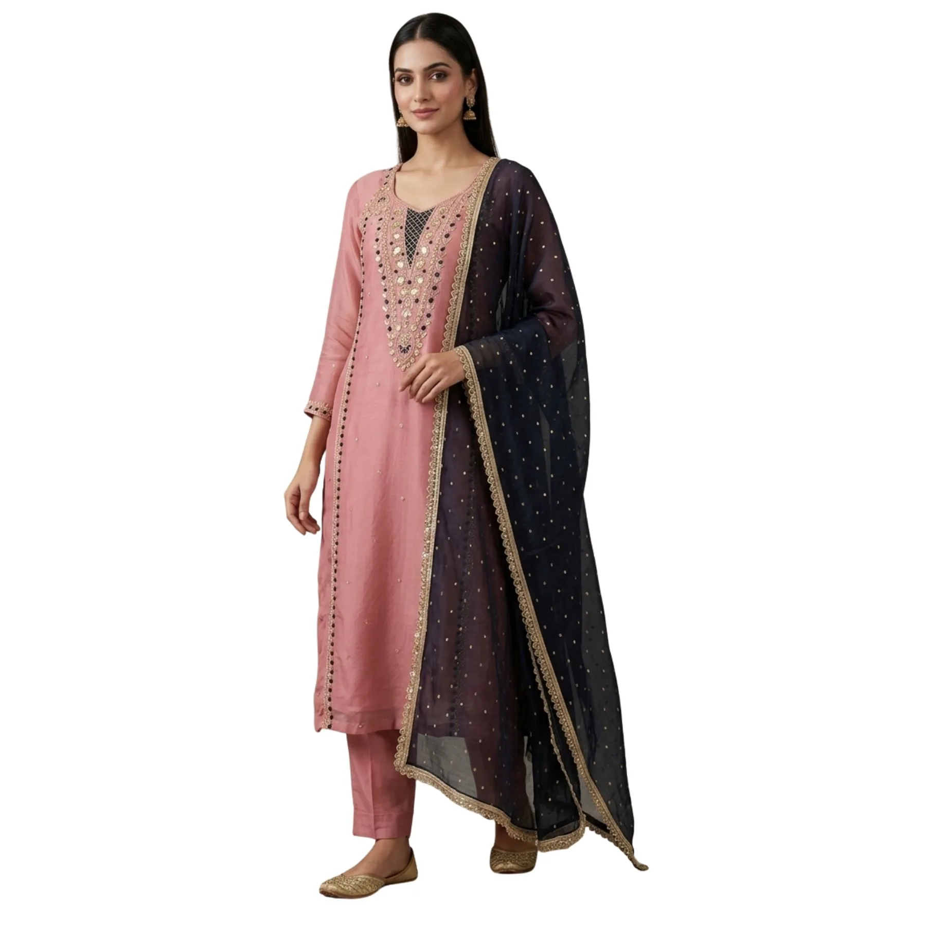 Georgette unstitched suit for women