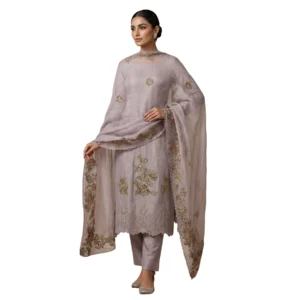 Tabby silk unstitched suit for women
