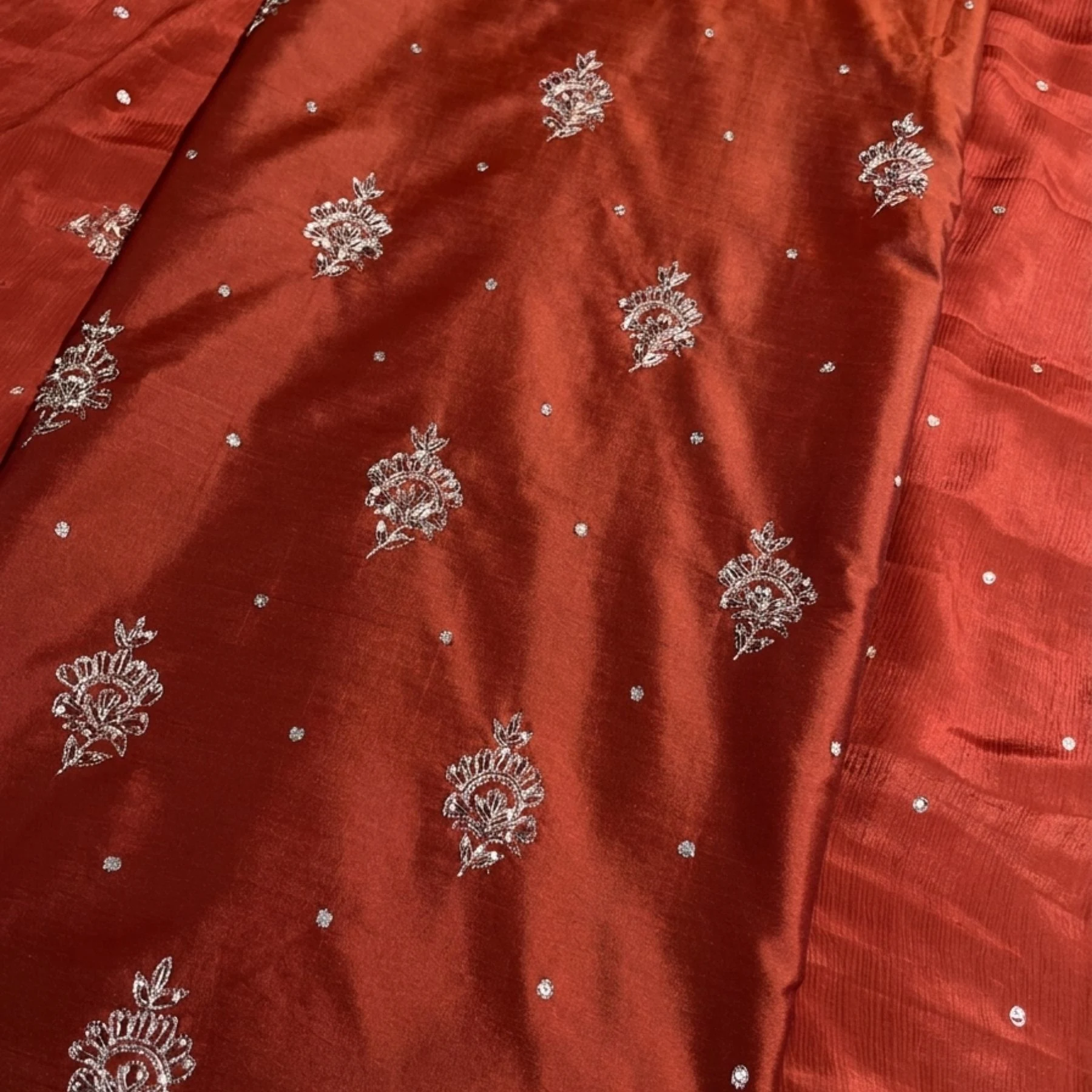 Khadi silk unstitched suit for women