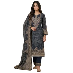 Pure crepe unstitched suit for women