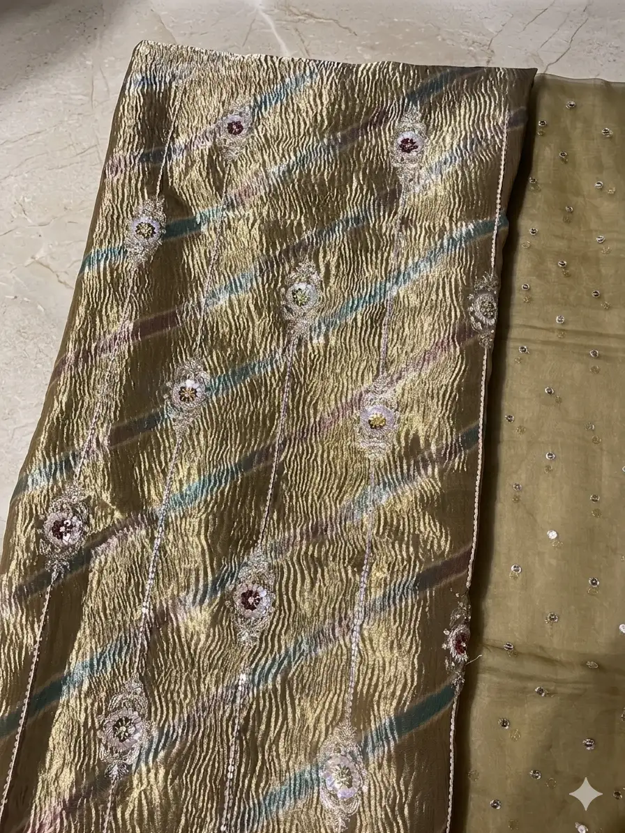 Pure crush unstitched suit for women
